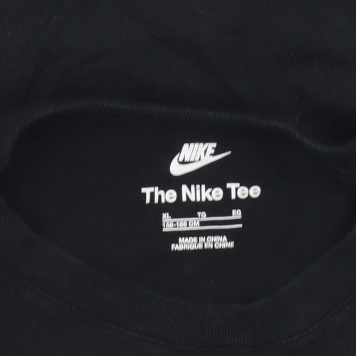 Nike Girls Black XL Short Sleeve Logo Sports T-Shirt