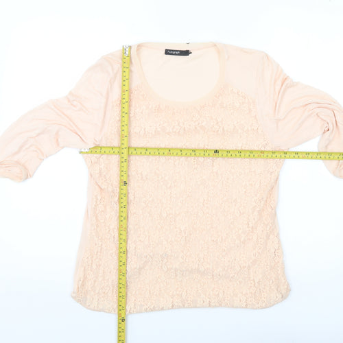 Marks and Spencer Autograph Women’s Beige Lace Blouse UK 14