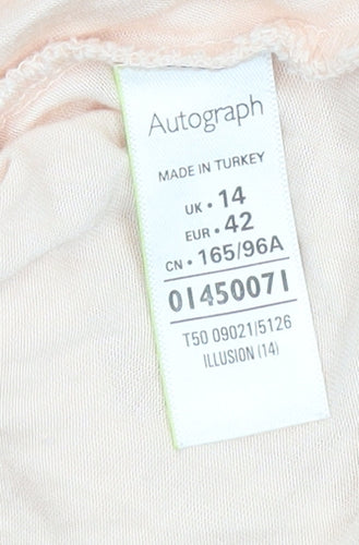 Marks and Spencer Autograph Women’s Beige Lace Blouse UK 14