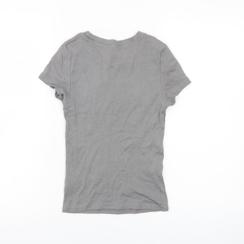 H&M Divided Women’s Grey XS Graphic Print Short Sleeve T-Shirt
