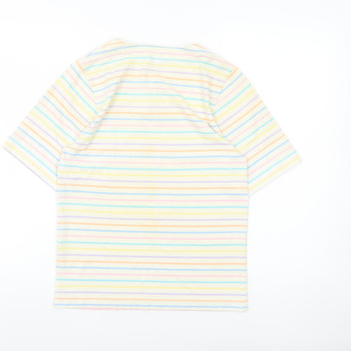 Top Notch Women’s Multicoloured Stripe Cotton T-Shirt Size 12