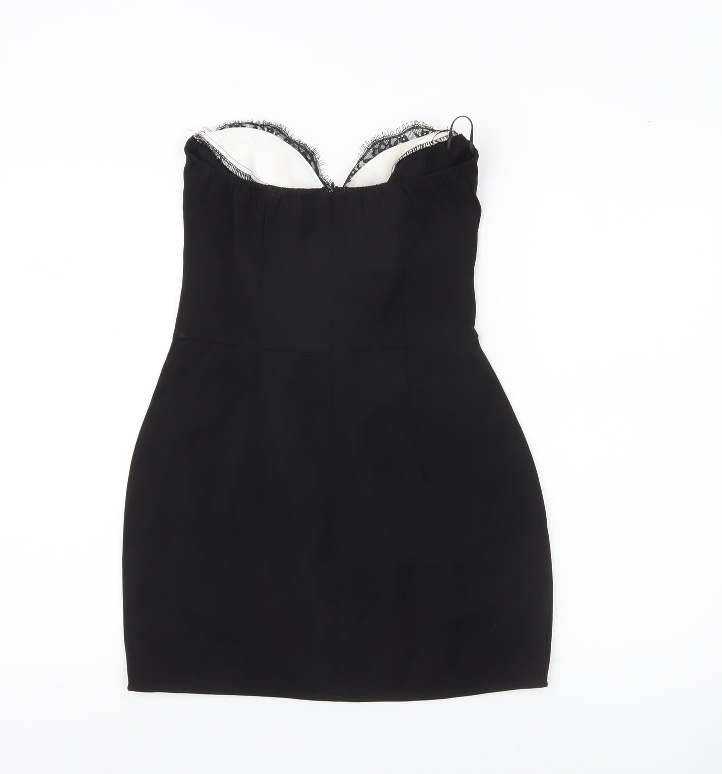 EGO Women’s Black Size 10 Strapless Bodycon Mini Dress