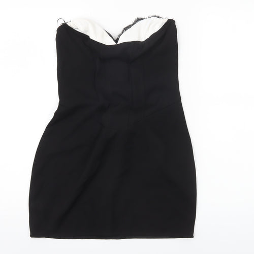 EGO Women’s Black Size 10 Strapless Bodycon Mini Dress