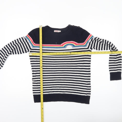 Cath Kidston Womens XS Multicoloured Striped Crew Neck Jumper