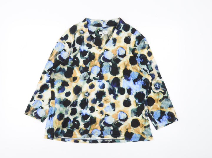 Country Casuals Women’s Multicoloured Animal Print Viscose Blouse M
