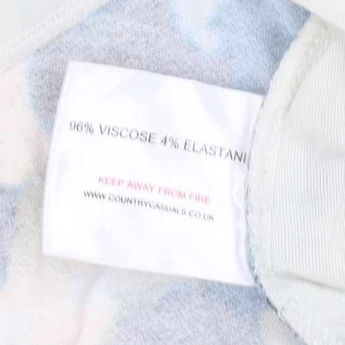 Country Casuals Women’s Multicoloured Animal Print Viscose Blouse M