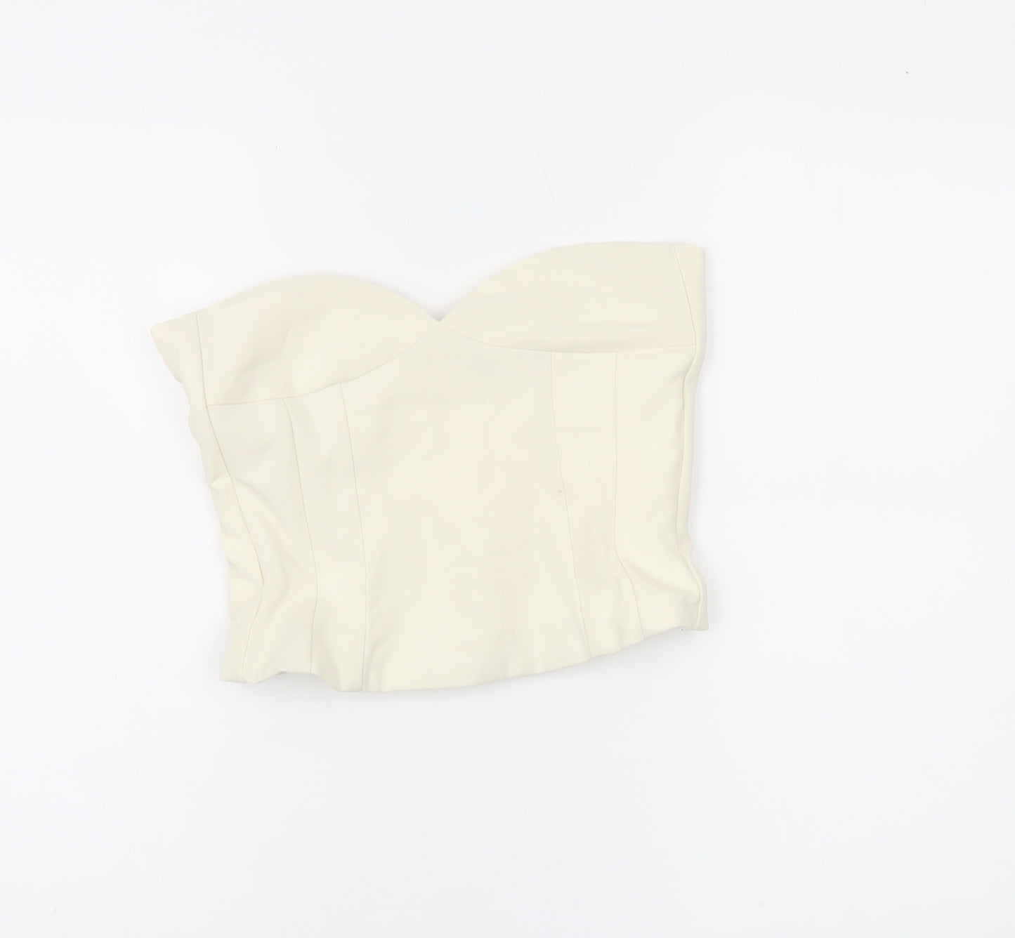 Zara Women’s Ivory Strapless Sweetheart Camisole Blouse XS