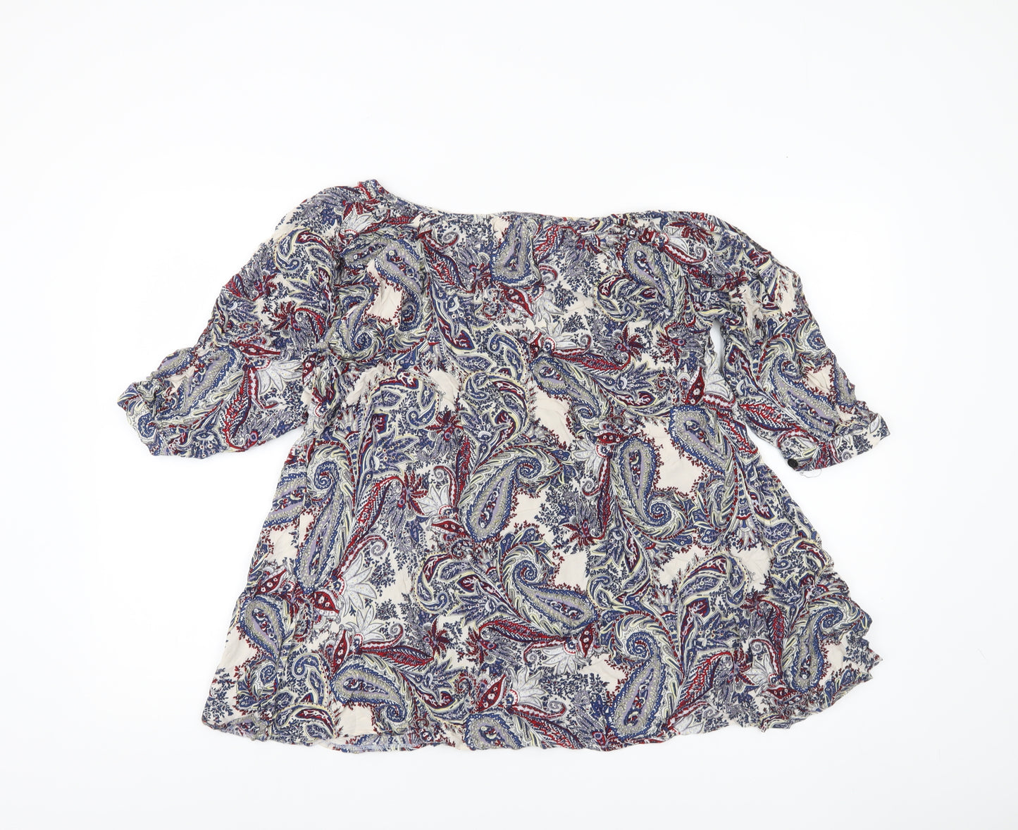 Stella Morgan Womens Multicoloured Paisley Tunic Blouse Size 10