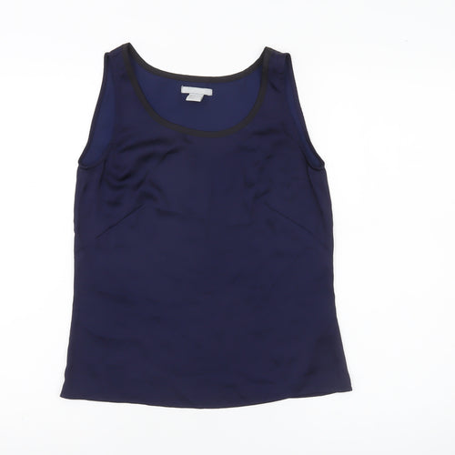 H&M Women’s Blue Tank Top Size 4 Sleeveless Scoop Neck Basic
