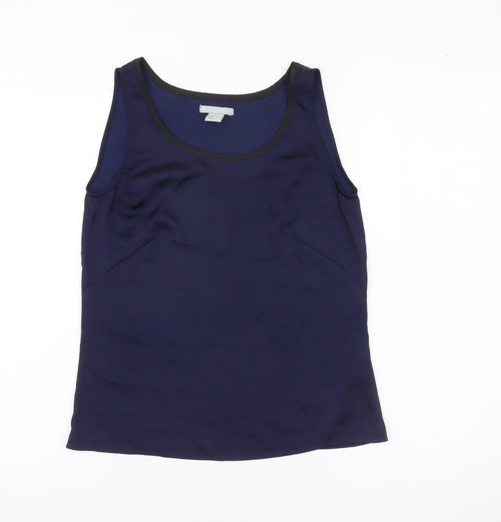 H&M Women’s Blue Tank Top Size 4 Sleeveless Scoop Neck Basic