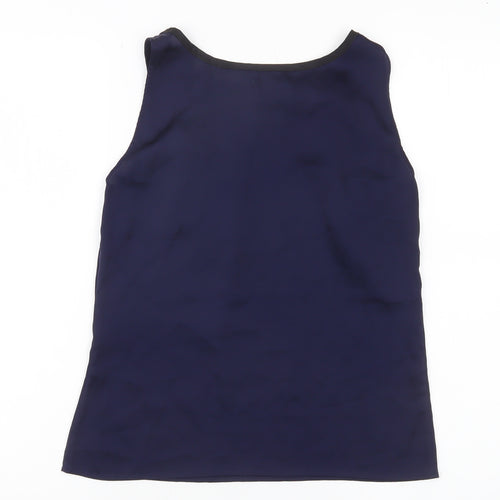 H&M Women’s Blue Tank Top Size 4 Sleeveless Scoop Neck Basic