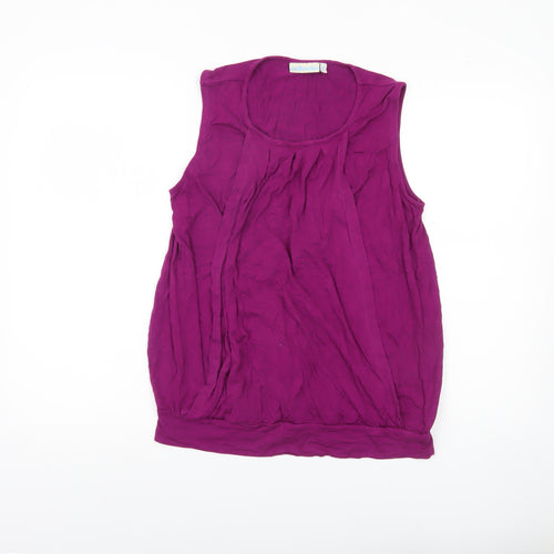 JoJo Maman Bébé Womens Purple Tank Top Scoop Neck Size S