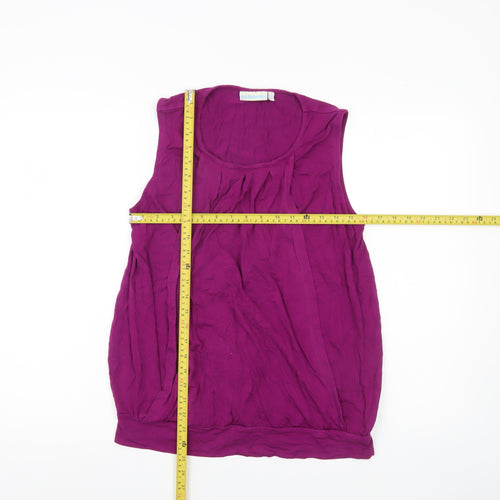 JoJo Maman Bébé Womens Purple Tank Top Scoop Neck Size S