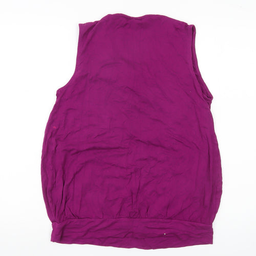 JoJo Maman Bébé Womens Purple Tank Top Scoop Neck Size S