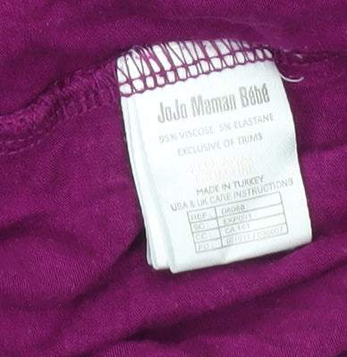 JoJo Maman Bébé Womens Purple Tank Top Scoop Neck Size S
