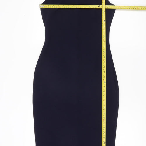 Dusk Women’s Blue Bodycon Knee Length Sleeveless Dress Size 10