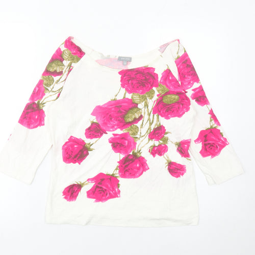 Marks and Spencer Women’s White Floral Tunic Blouse Size 14