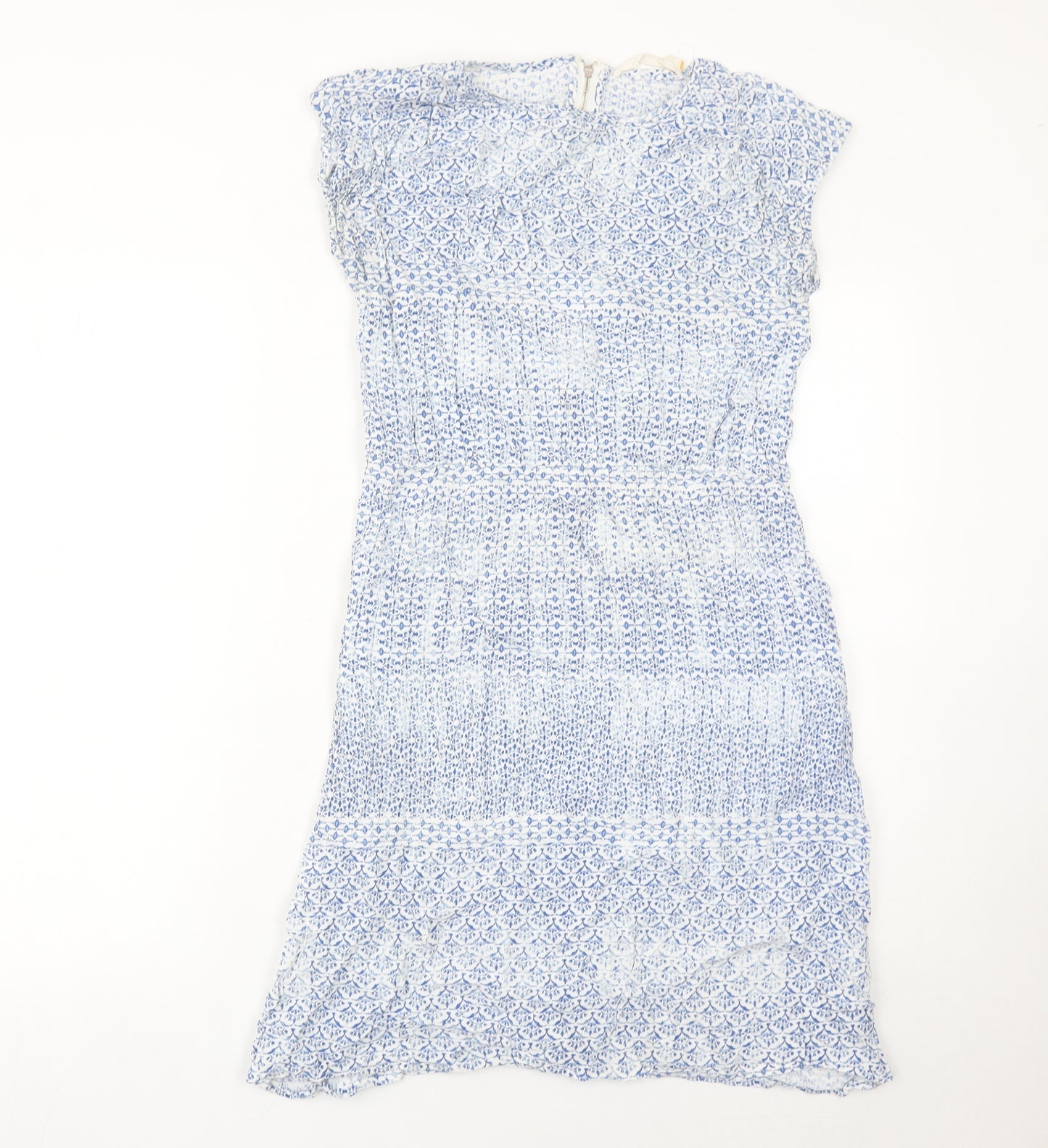 John Lewis Women’s Blue Floral Sheath Knee Length Dress Size 10