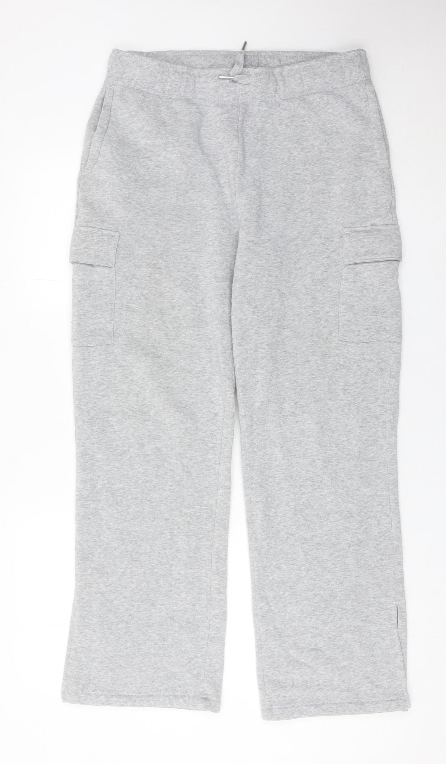 Kyodan Womens Grey Cargo Jogger Trousers Size L Elastic Waist