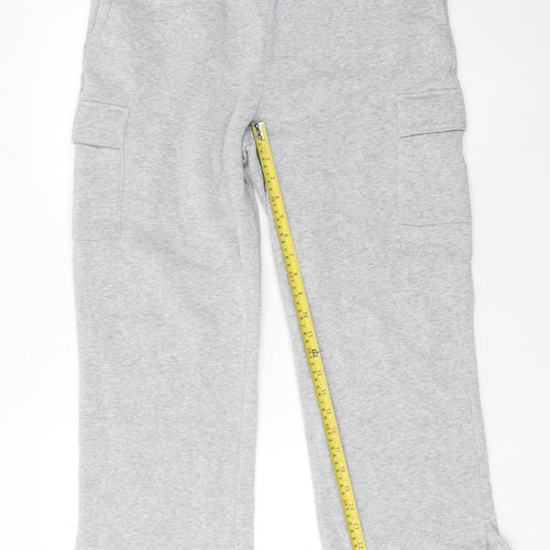 Kyodan Womens Grey Cargo Jogger Trousers Size L Elastic Waist