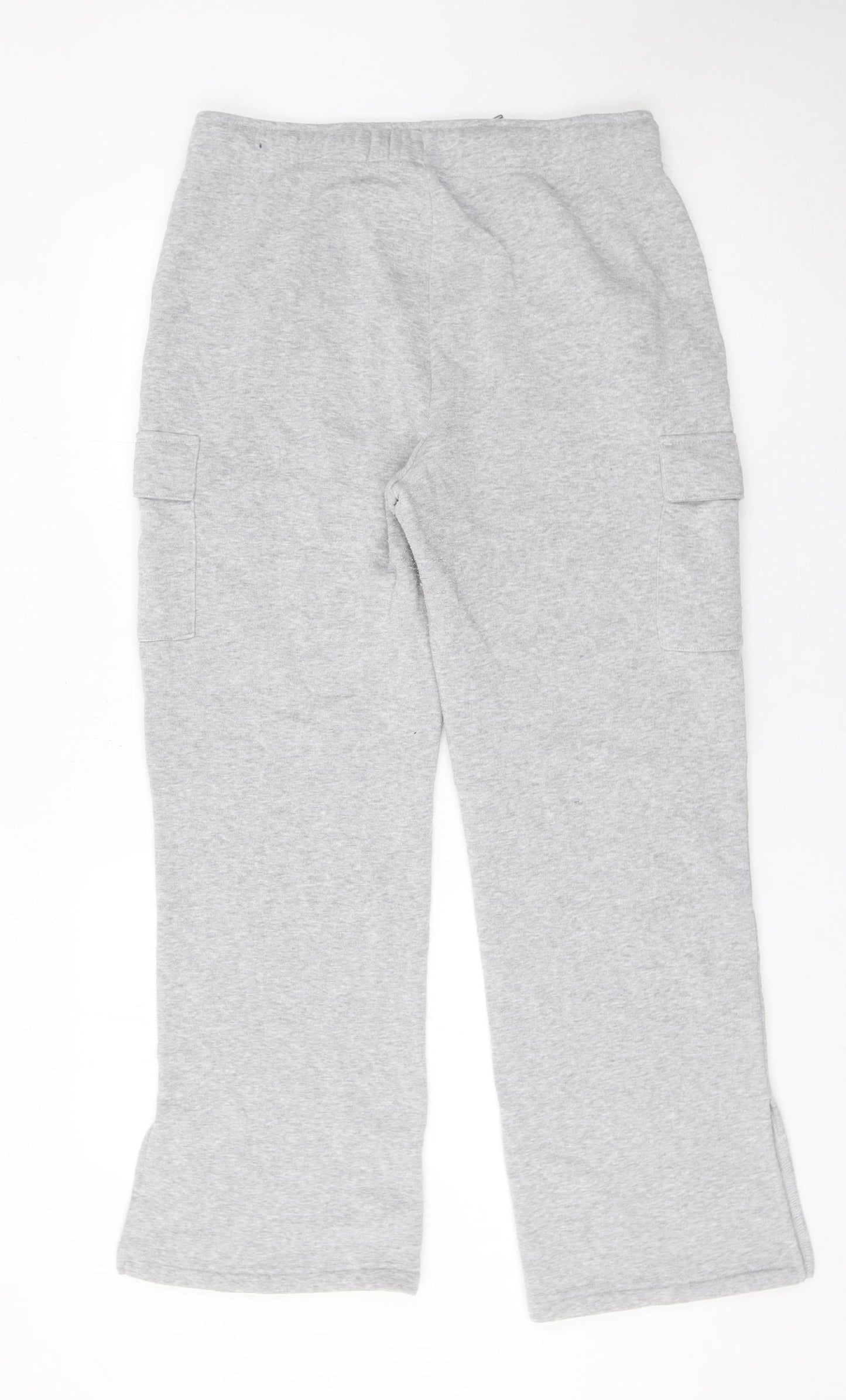 Kyodan Womens Grey Cargo Jogger Trousers Size L Elastic Waist