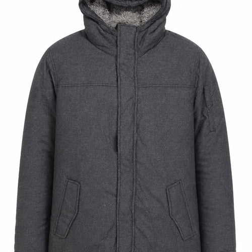 Avenue Men’s Grey Hooded Parka Coat Medium 39-41in Insulated Winter