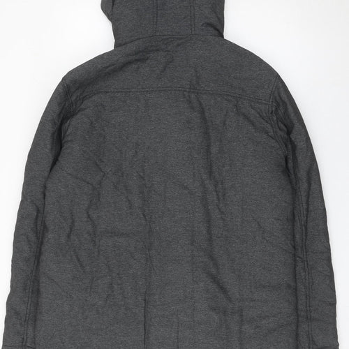 Avenue Men’s Grey Hooded Parka Coat Medium 39-41in Insulated Winter