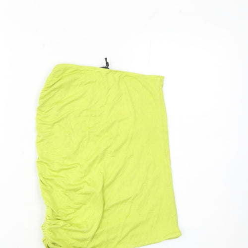 Mars The Label Women’s Green Small Ruched Pencil Skirt