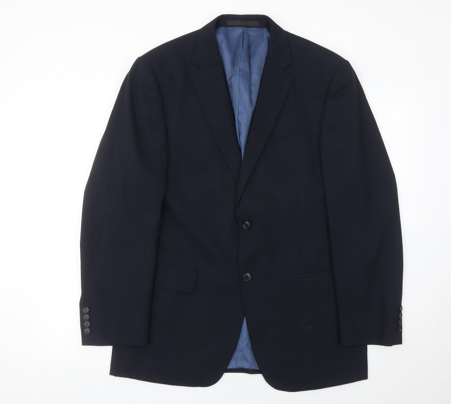 Marks and Spencer Men’s Blue 40in Wool Blend Blazer Jacket