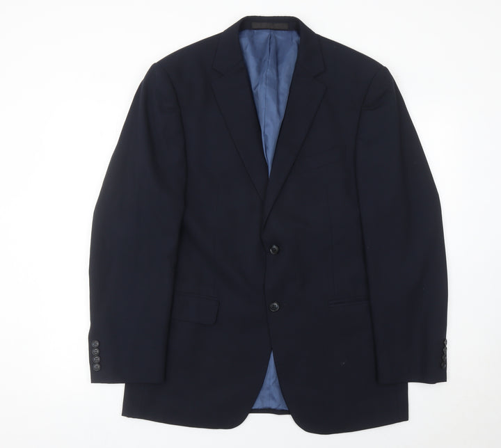 Marks and Spencer Men’s Blue 40in Wool Blend Blazer Jacket