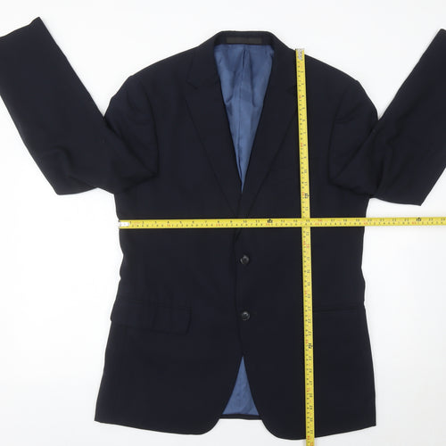 Marks and Spencer Men’s Blue 40in Wool Blend Blazer Jacket