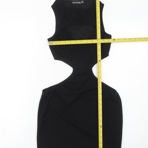 PrettyLittleThing Women’s Black Size 8 Bodycon Cut Out Dress