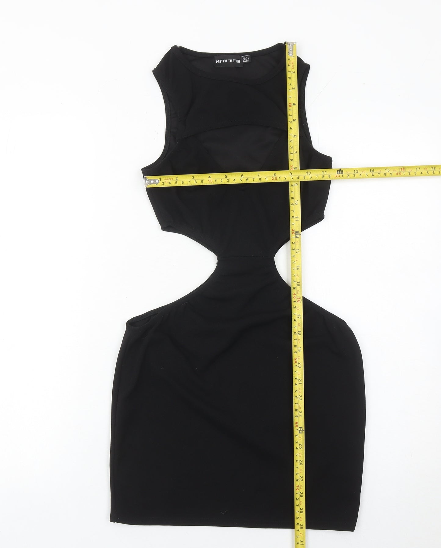 PrettyLittleThing Women’s Black Size 8 Bodycon Cut Out Dress