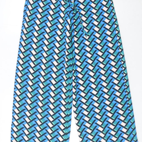 Marks and Spencer Womens Multicoloured Size 6 Wide Leg Trousers
