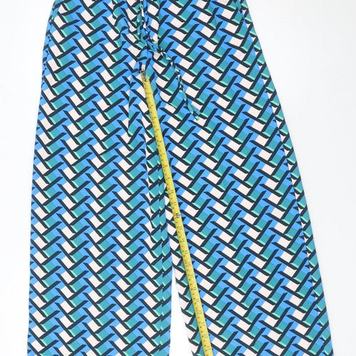 Marks and Spencer Womens Multicoloured Size 6 Wide Leg Trousers
