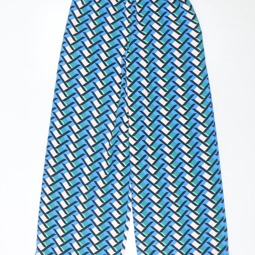 Marks and Spencer Womens Multicoloured Size 6 Wide Leg Trousers