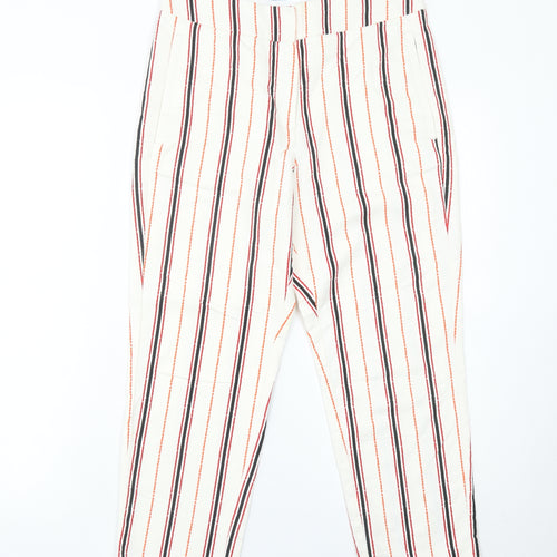 Marks and Spencer Women’s Multicoloured Striped Chino Trousers Size 8