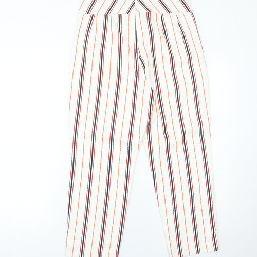 Marks and Spencer Women’s Multicoloured Striped Chino Trousers Size 8