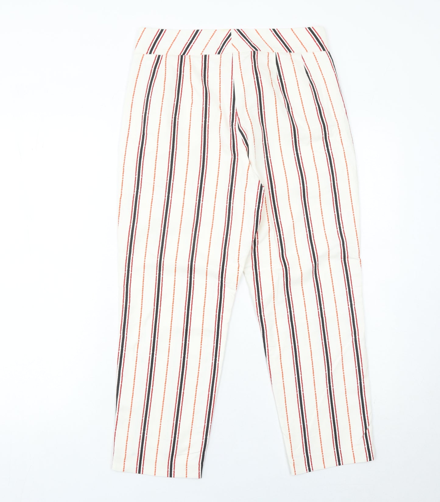 Marks and Spencer Women’s Multicoloured Striped Chino Trousers Size 8