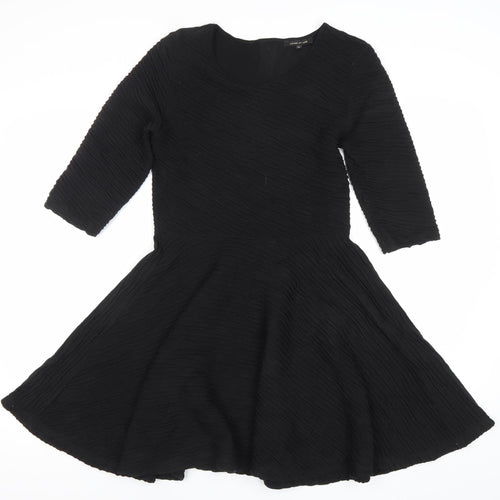 River Island Womens Black Size 12 Fit & Flare Party Dress