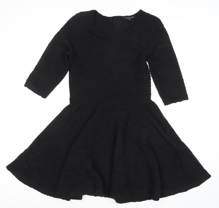River Island Womens Black Size 12 Fit & Flare Party Dress