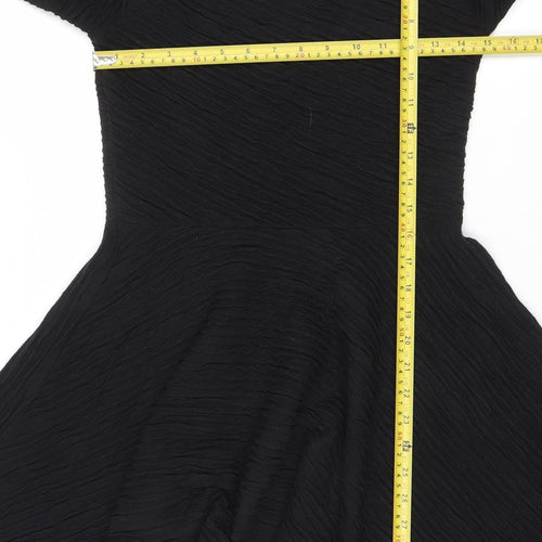 River Island Womens Black Size 12 Fit & Flare Party Dress