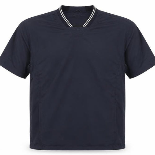 Dunlop Men’s Blue Polyester Golf T-Shirt L V-Neck Sportswear