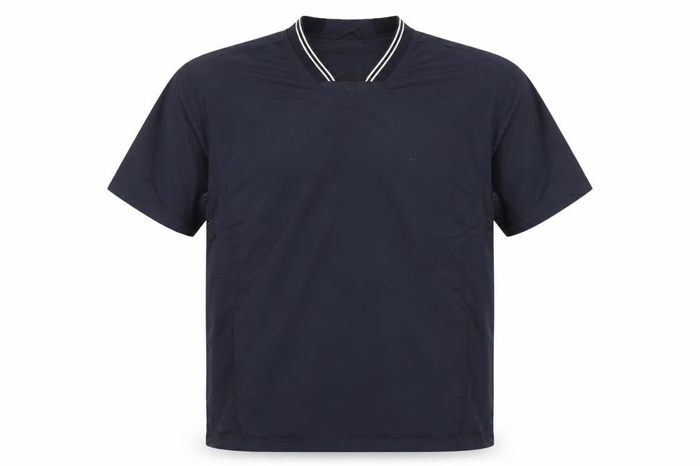 Dunlop Men’s Blue Polyester Golf T-Shirt L V-Neck Sportswear