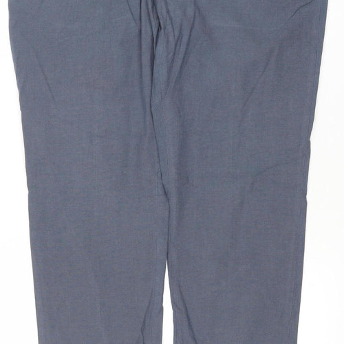Incotex Men Blue 2XL Slim Fit Chino Trousers Cotton Blend