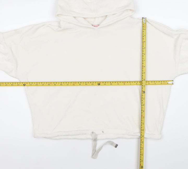 Boux Avenue Women’s White Pullover Hoodie UK 12 Relaxed Fit