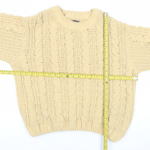 Primark Women’s Beige Cable-Knit Pullover Jumper Size S