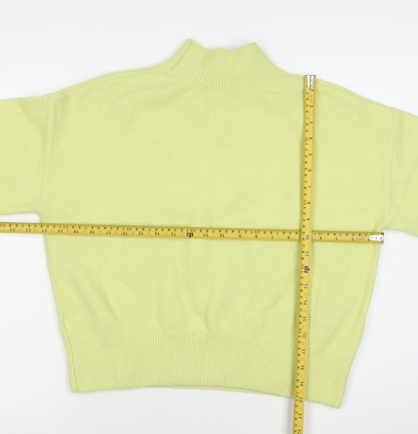 & Other Stories Women’s Green Mock Neck Knit Jumper Size S