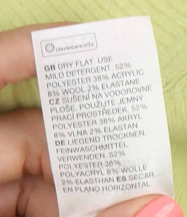 & Other Stories Women’s Green Mock Neck Knit Jumper Size S