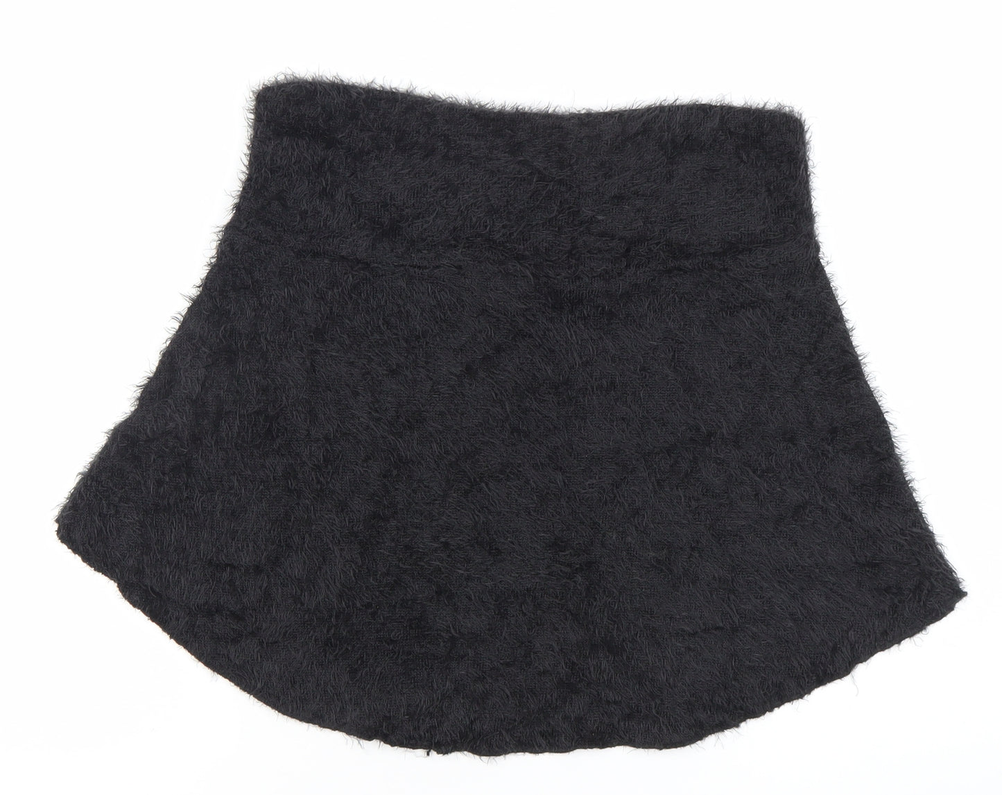 Alice Collins Womens Black Size 12 A-Line Short Skirt Nylon Winter